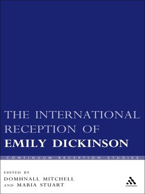 cover image of The International Reception of Emily Dickinson
